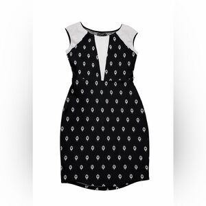 Elegant Black and White Mini Dress